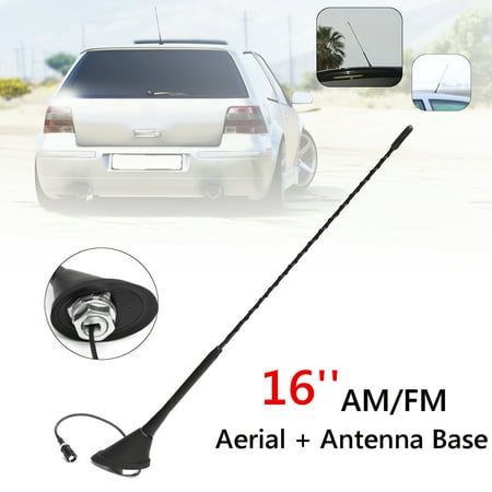 9" Aerial Antenna Base Car Radio AM/FM Roof Mast Whip for BMW VW
